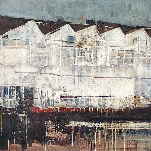 Glasshouses (out of Regensburg)  / 2016 - acrylic on canvas, 110*90 cm