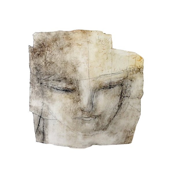 Reihe Contemplation 3  / 2015 - Oil and wax on paper ca. 40*40 cm